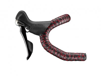 Advanced Bar Tape with Leather Touch - Magma  Red Flame