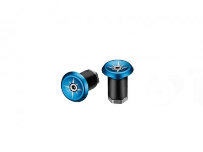 Premium VORTEX AL Bar End Plugs Blue