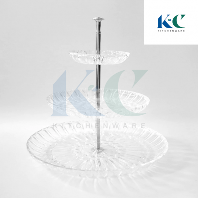 ถาดโชว์ทรงกลม 3 ชั้น 3-Tier high Tea Stand
