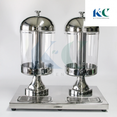 เครื่องจ่ายน้ำผลไม้ แบบสองหัว Double Juice Dispenser