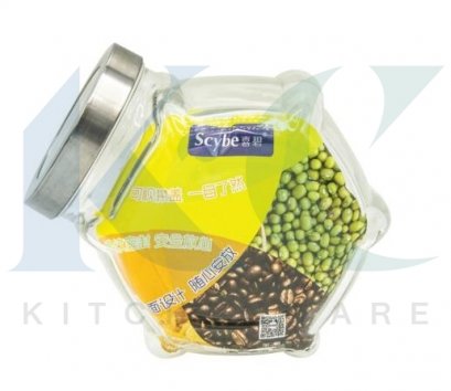 ขวดโหลฝาเกลียวทรงหกเหลี่ยม