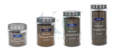 ขวดโหลแก้วฝาเกลียวทรงกลม