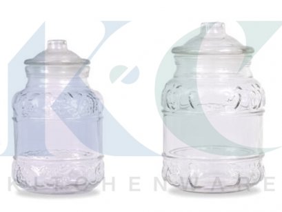 ขวดโหลแก้วลายผลไม้