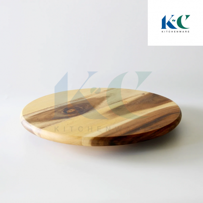 จานหมุนบนโต๊ะอาหาร ไม้จามจุรี Lazy Susan