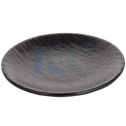 จานกลมลายหิน 9 นิ้ว