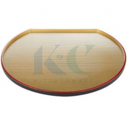 ถาดรูปพัดสีทอง 35.9 X 31.7 ซม.