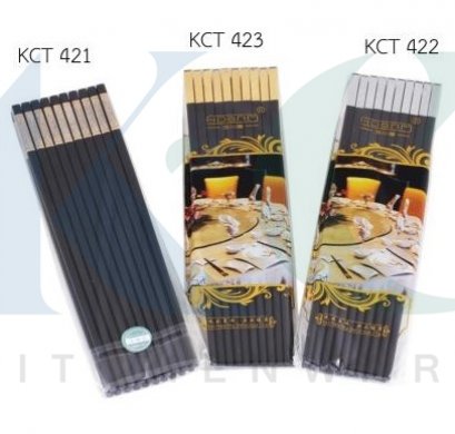 ตะเกียบเมลามีนดำ สลักปลาย