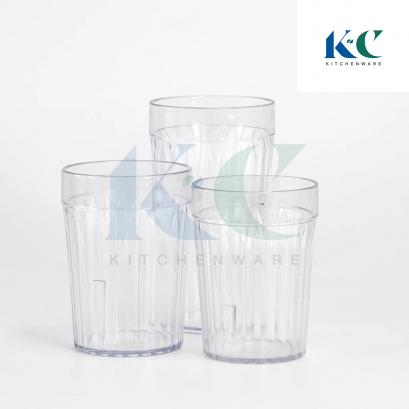แก้วน้ำพลาสติก Fluted tumblers