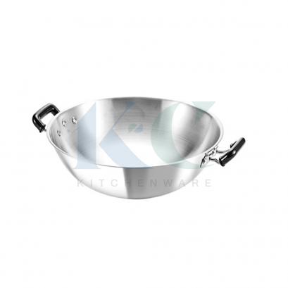 กระทะจีนสเตนเลส Vitalux 3 ชั้น 2หู