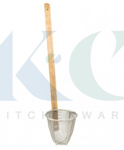 กระชอนลวกก๋วยเตี๋ยวด้ามไม้