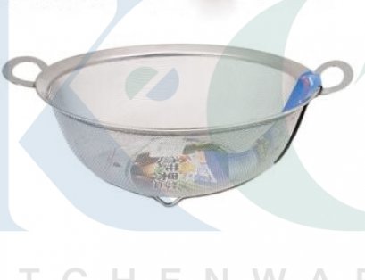 ตะกร้าล้างผักสแตนเลส มีหู