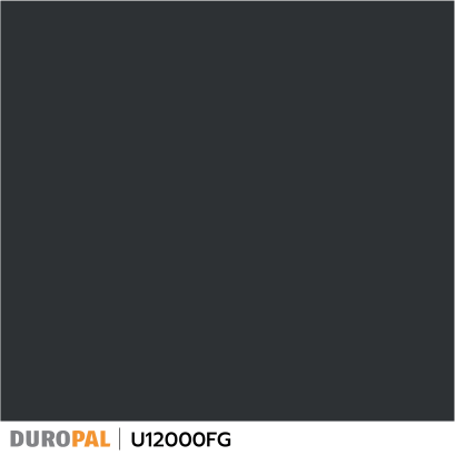 ลามิเนตปิดผิว U12000FG Volcanic Black แบรนด์  Duropal
