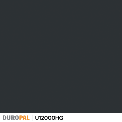 ลามิเนตปิดผิว U12000HG Volcanic Black แบรนด์  Duropal