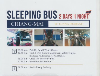 Sleeping Bus from Chiang Mai to Luang Prabang