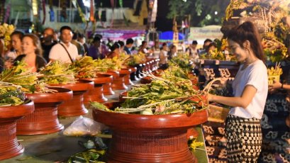 Inthakhin Tradition at Chedi Luang Temple, Chiang Mai