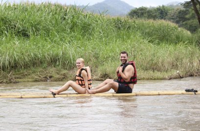One  Day with Bamboo Rafting At Karen Hilltribe Elephant Sanctuary