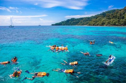 โปรแกรมทัวร์ 1 วัน เกาะรอก-เกาะห้า จากเขาหลัก