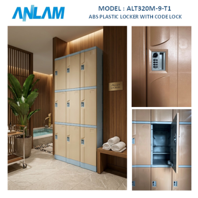 ABS Plastic Locker เปิดด้วย รหัส 4 หลัก