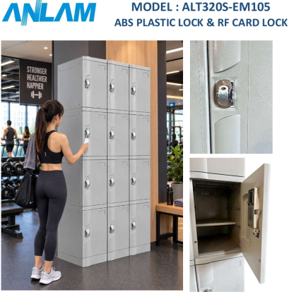 Smart ABS Plastic Locker เปิดด้วยระบบคีย์การ์ด