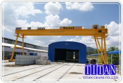เครนสนามขาสูง 2 ข้าง แบบคานคู่