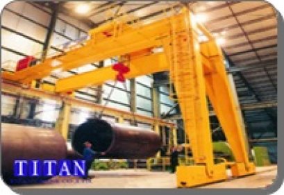 เครนสนามขาสูง 1 ข้าง แบบคานคู่