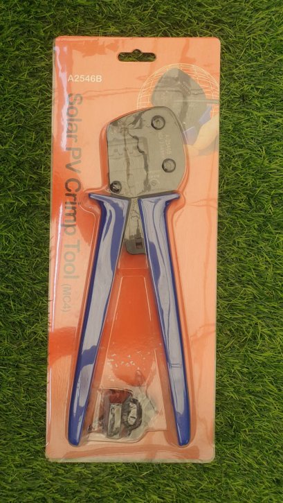 Blue Crimping Tool For MC4 (ชนิดมีตัวจับหัว)