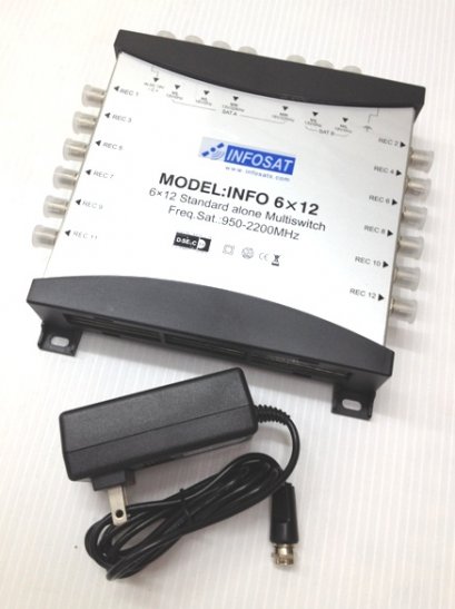 อุปกรณ์ตัดต่อรุ่น INF 6x12 ยี่ห้อ INFOSAT