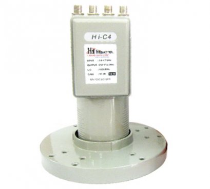 LNB-C BAND HISATTEL 4output QUAD