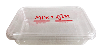 สกรีนโลโก้ลงบนกล่องอาหาร