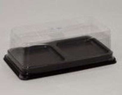 ถาดเบเกอรี่สี่เหลี่ยมแบบ 2 หลุม