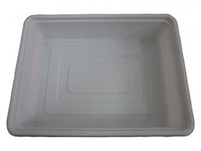 ถาดใหญ่ PS สีขาว