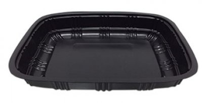 ถาดอาหาร PP สีดำ