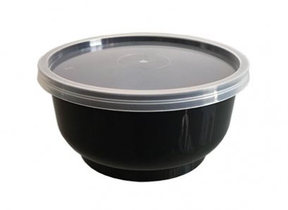 ถ้วย 7 oz. สีดำ พร้อมฝาใส