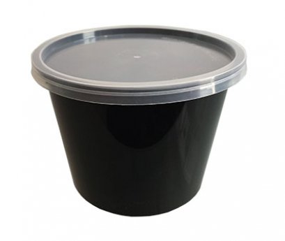 ถ้วย 20 oz. สีดำ พร้อมฝาใส