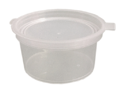 ถ้วยน้ำจิ้มเล็ก 1 ออน ฝาสวิง หนา