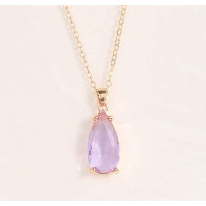 Water-drop Charm Necklace1