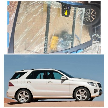 A 166 670 11 01  กระจกบังลมหน้าแท้  Windshield   BENZ  ML250