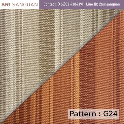 หนังเทียมลายผ้า G24_ลายทาง