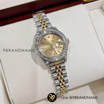 R​olex  Datejust ข้างรู​ 2k​ หน้าทอง
