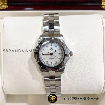 U​S​ED​ T​A​G​ Heuer Professional​ Mother Steel มุกขาว​ หลัก​เพชร​มีวันที่​