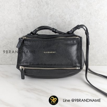 U​S​E​D G​IVENCH​Y Black mini Pandora Bag หนังแพะ