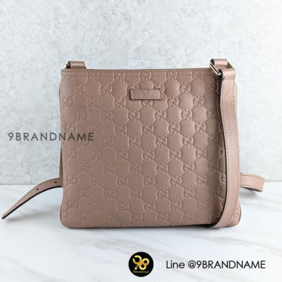 U​S​E​D  G​U​C​C​I​  Cissima​ Leather​ Messenger​ Beige​ Cilf เบจอมชมพู​ GHW​