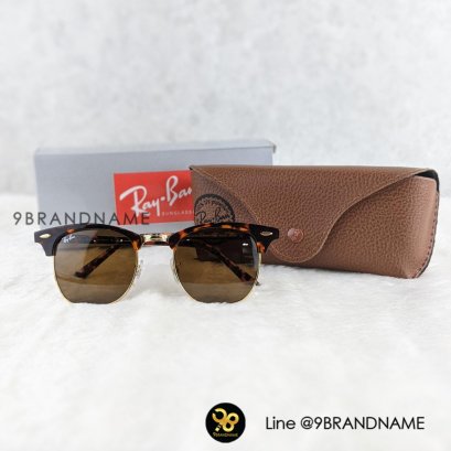 NEW club master RB3016 sunglasses G-15 Lens ZZ00362 newขอบทอง/พลาสติคลายกระ เลนน้ำตาล
