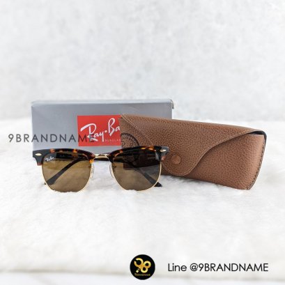 NEW club master RB3016 sunglasses G-15 Lens ZZ00347 สภาพดี ขอบลายกละน้ำตาลทรง