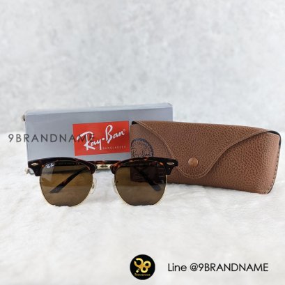 NEW club master RB3016 sunglasses G-15 Lens ZZ00346 สภาพดี ขอบลายกละน้ำตาล