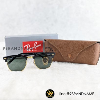 NEW club master RB3016 sunglasses G-15 Lens ZZ00364 สภาพดี ขอบดำ เลนไล่ดำทรง