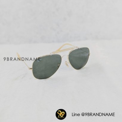 NEW Ray Ban Model RB3026 Aviater Gold Frame ZZ00356 newขอบทองเลนดำ มีพลาสติดคาดกลาง