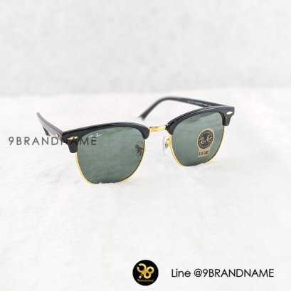 NEW Ray Ban club master RB3016 sunglasses G-15 Lens ZZ00358 newขอบทอง/พลาสติค เลนดำ