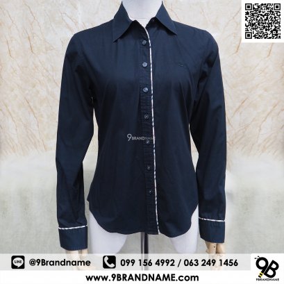 Burberry Nova Check Shirt  Blue Color Size S 