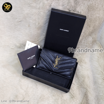 YSL	Matelasse Zippper Card Holder